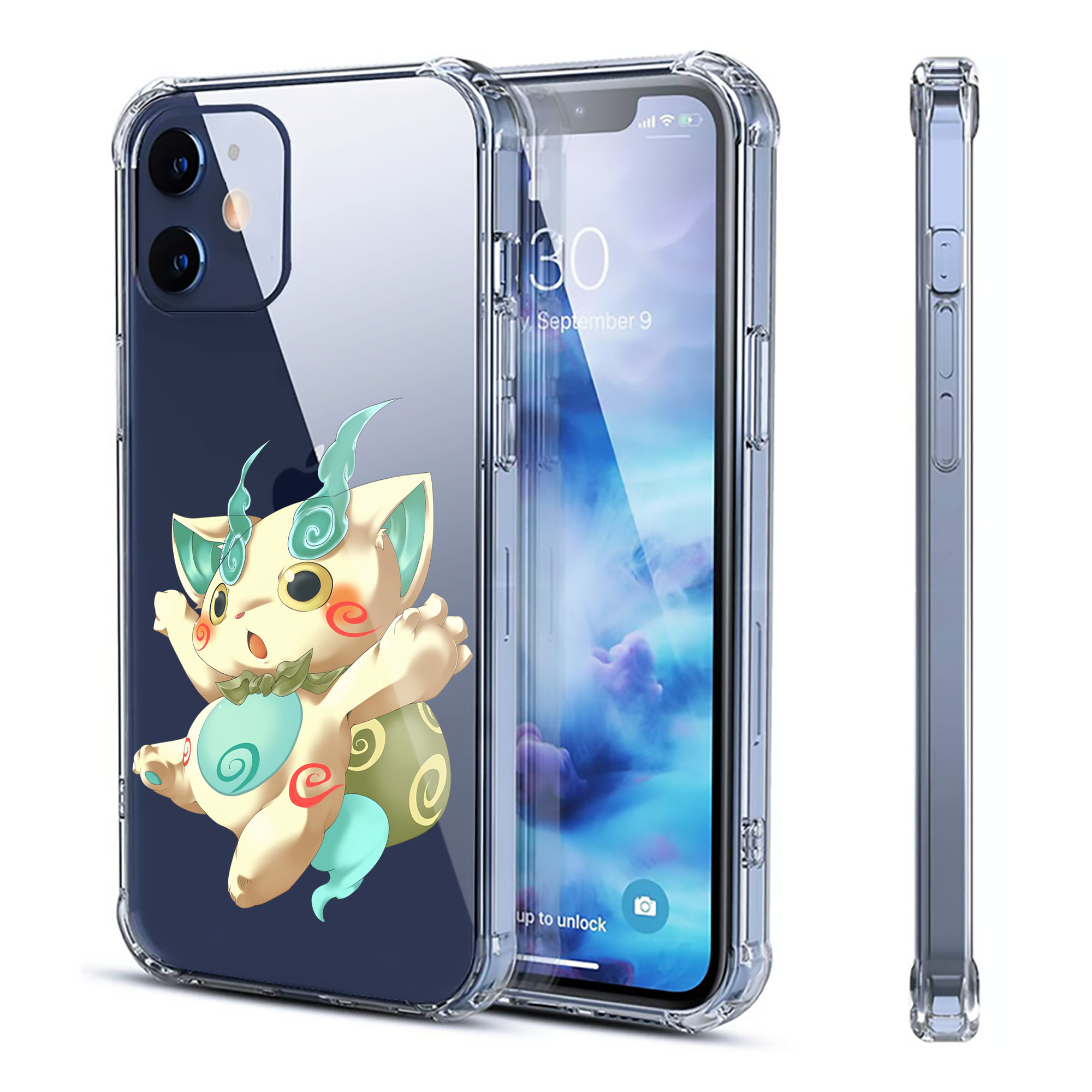 （画像用） 妖怪ウォッチ Yo-kai Watch 【iPhone 12シリーズ対応】透明スマホケース（クリアソフトケース）